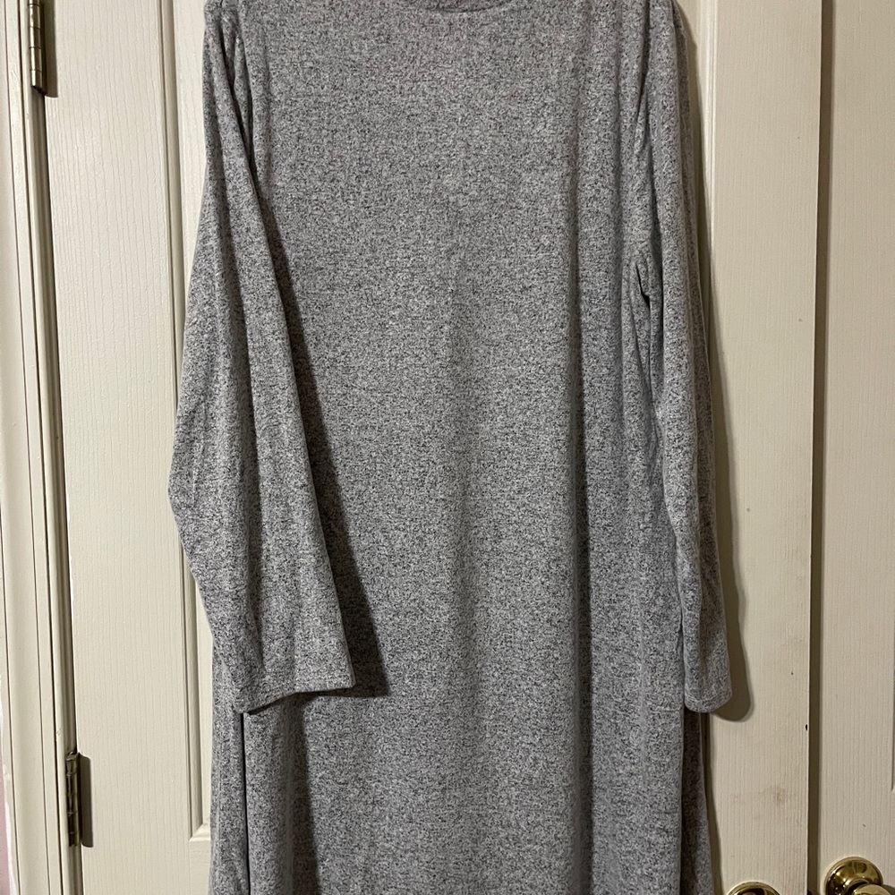 Chicos A-line size 3 grey knit dress